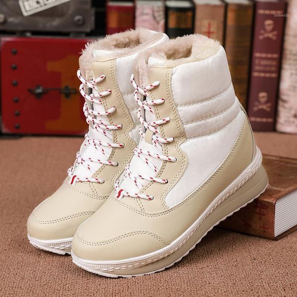 

boots fashion est warm women snow nylon butterfly knot thick heels shoes for basic party thicken botas mujer1, Black