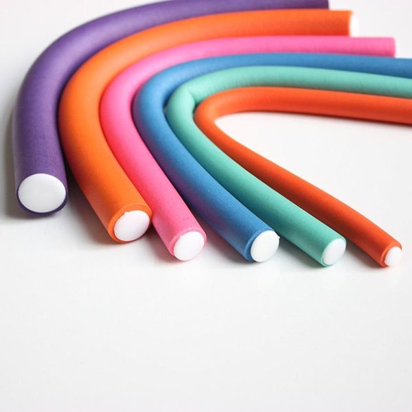

10pcs/lot curler makers soft foam bendy curls diy styling hair rollers tool 1.4/1.2cm hair curler