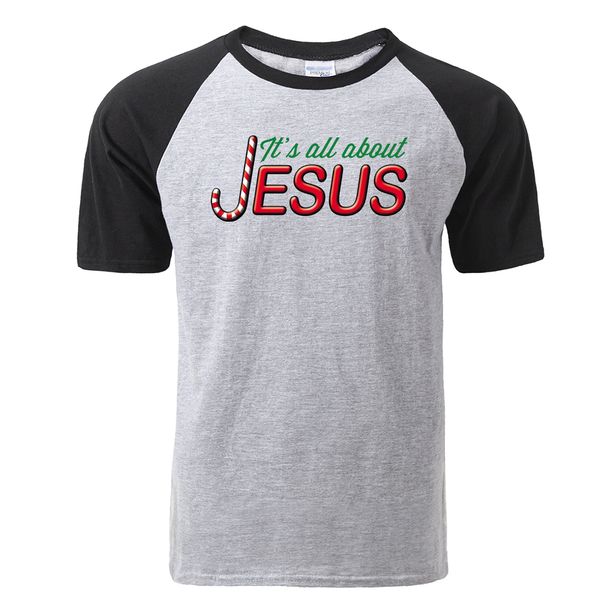 

sport t shirt mens summer tees men t-shirts it's all about jesus raglan tshirt casual cotton short sleeve t-shirt