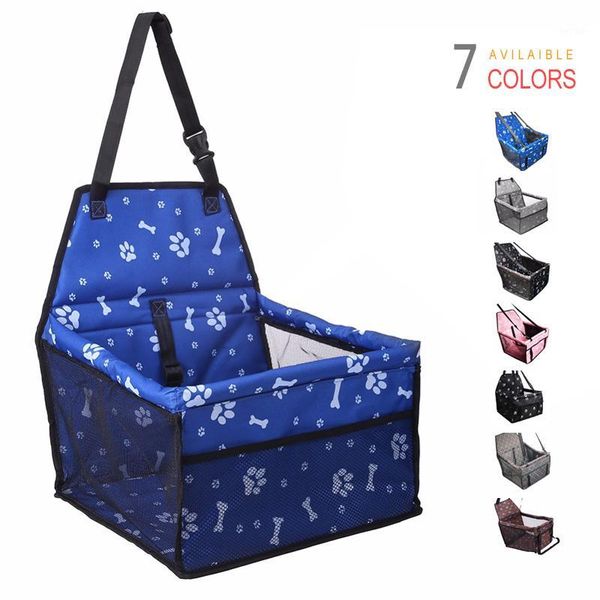 

dog car seat covers oxford print travel dogs carrier collapsible box coche perro pet carrying transportin bags waterproof seat1