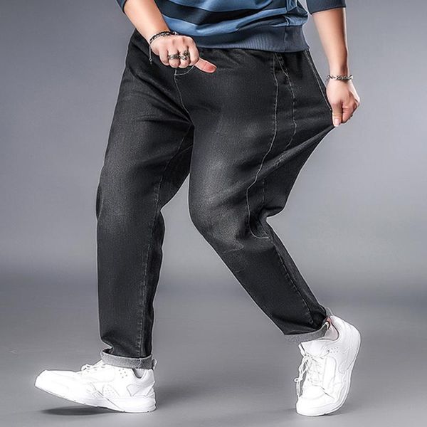 

men's jeans men loose plus size xl-7xl denim hip hop street brand streetwear trousers pants, Blue