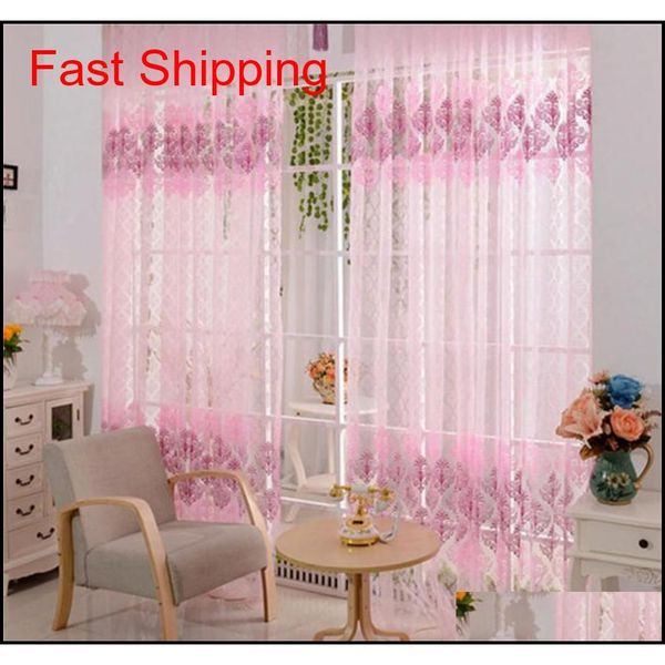 

100*200cm beautiful tulle curtains for living room flower totem tulle screens sheer voile curtains drape p qylkaf bde_luck