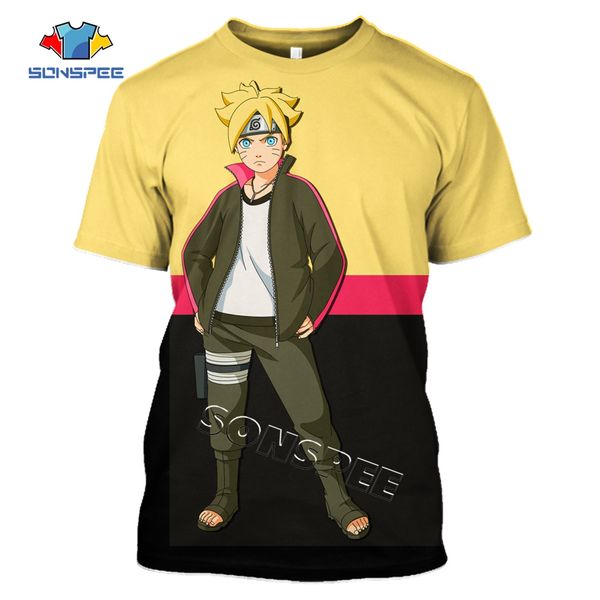 

summer men naruto boruto anime pullover 3d print shirts hentai comics harajuku men clothing