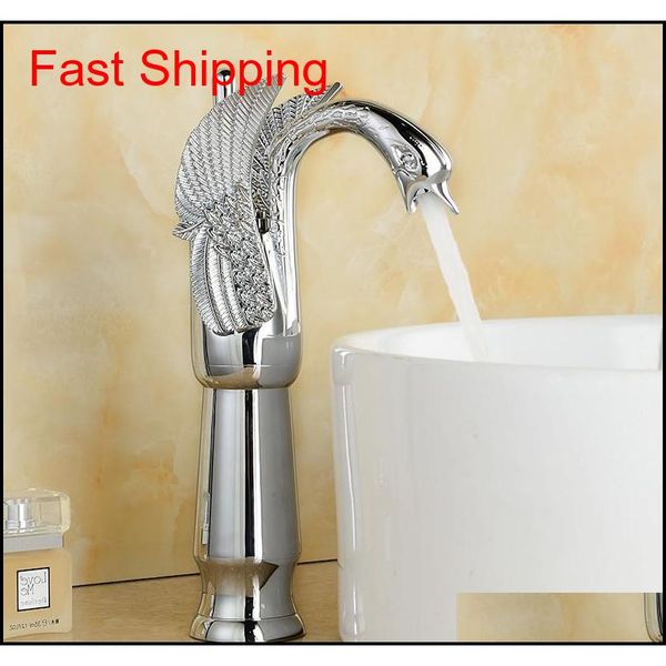 

basin faucets new high swan faucet arch design luxury wash mixer taps brass and cold taps gold plated qylbwa bdenet