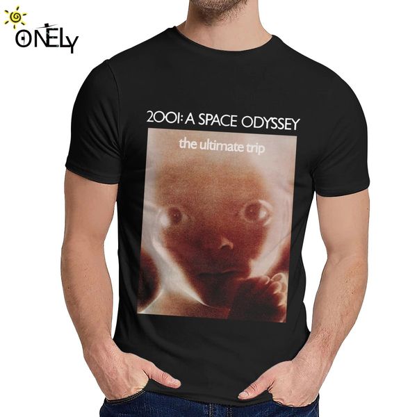 

sport new 2001 a space odyssey kubrick sci-fi movie t shirt summer cool man 100% pure cotton t shirt crewneck