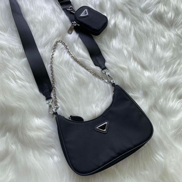 

pink sugaoshoulder bag for women chest pack lady tote chains handbags presbyopic purse messenger bag 2pcs/set