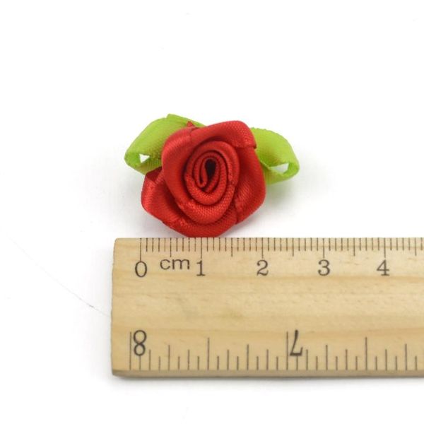 

50 pcs 2cm artificial silk mini rose flowers heads make satin ribbon diy craft scrapbooking applique for wedding de sqcjgc
