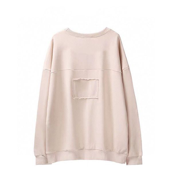 

women sweatershirt embroidery on chest printed on back pure cotton autunm winter new fashion sweater for women m-xl, Black