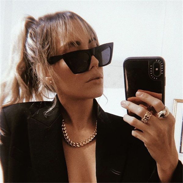 

new trend square personality retro net red fashion cat eye cross-border sunglasses
