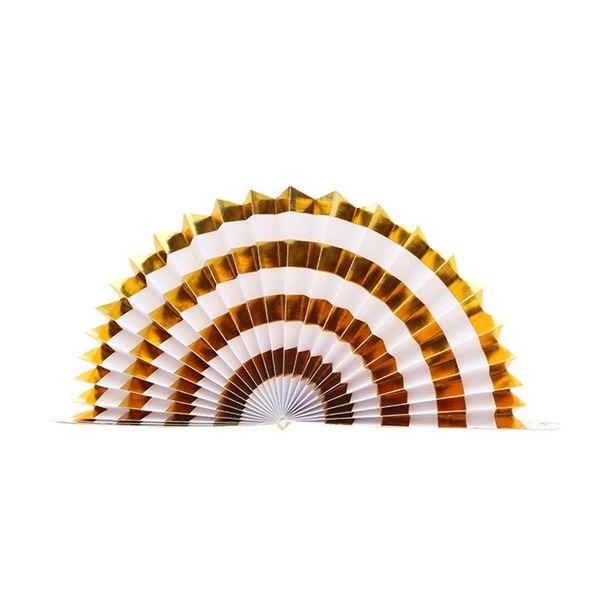 

handmade paper fan flower 6 pcs three dimensional gilding papers folding fans festival party decorative hanging ornaments 11lya l1
