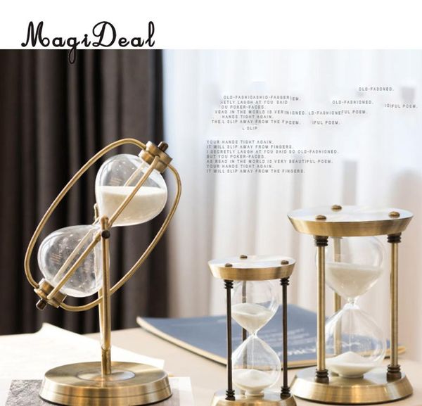 

magideal glass sand iron hourglass sand glass kitchen cooking clock 15min 30min 60min bbyaux lg2010