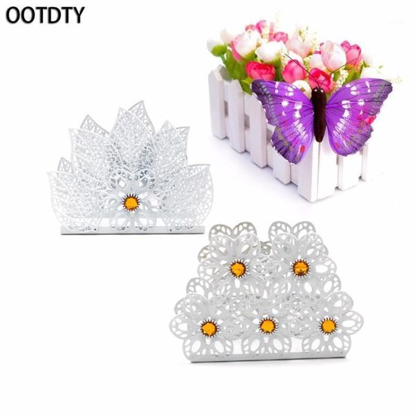

tissue boxes & napkins ootdty europe white metal napkin holder paper dispenser rack home party dining table decor1