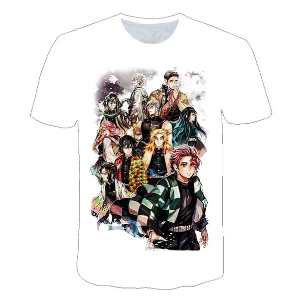 

anime teenager manga cosplay demon slayer punk kimetsu no yaiba t 3d print shirts hentai plus size aesthetic men clothing