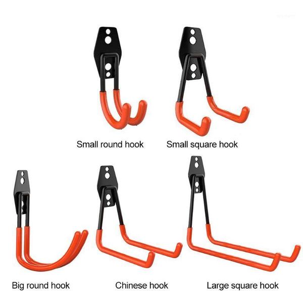 

hooks & rails hook garage storage tool wall-mounted heavy-duty u-shaped holder double with non-slip coating supplies1