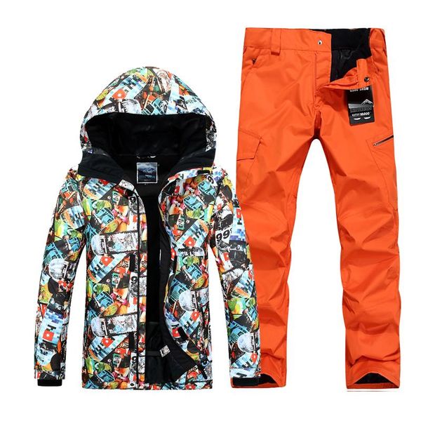 

skiing jackets winter ski suits for men snowboard jacket pants waterproof warm sport suit clothes