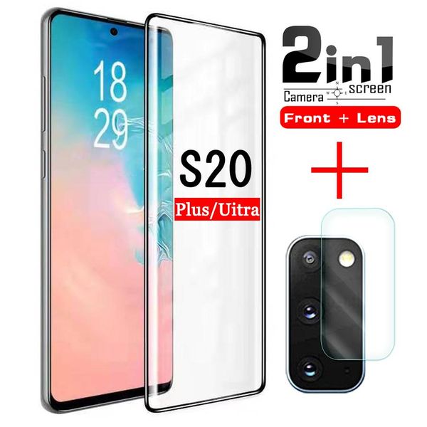 

s20 ultra protective glass on the for samsung galaxy s 20 plus screen protector s20ultra s20plus tempered glas protection film