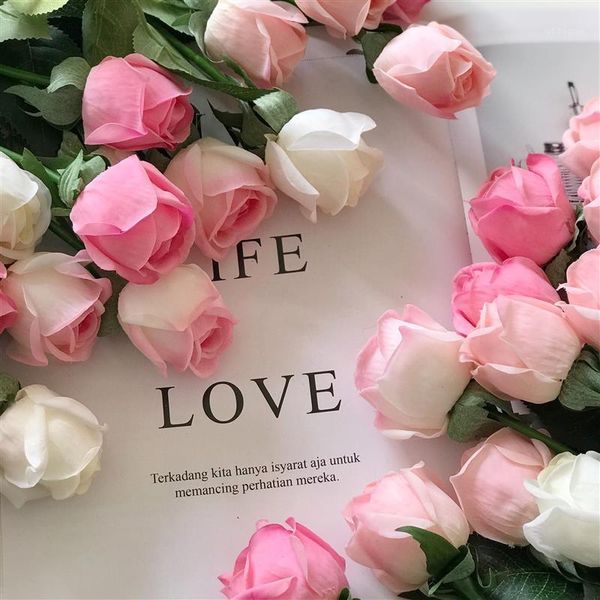 

decorative flowers & wreaths ins rose emulated flower feeling moisturizing home decoration bundle with po projects1