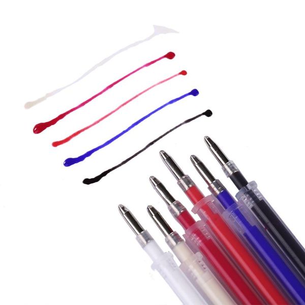 

inne 40pcs heat erasable pen high temperature disappearing fabric marker refills with storage box fabric tailoring accessories, Black