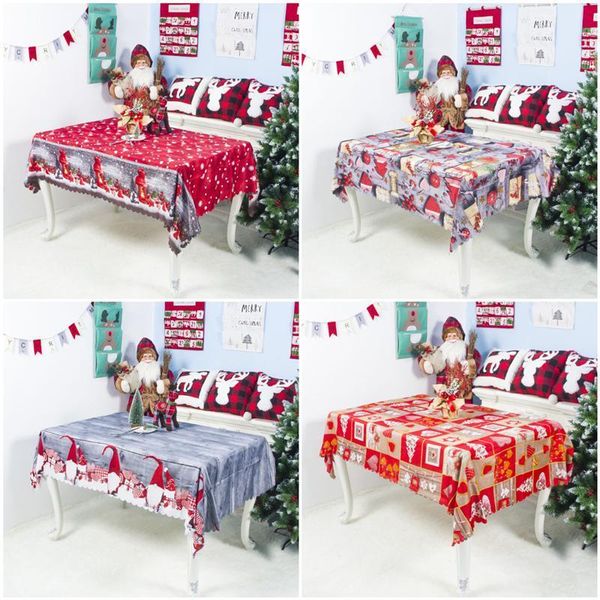 

new 7styles christmas cartoon polyester tablecloth washable party decoration table cloth 150*180cm good quality dha1797
