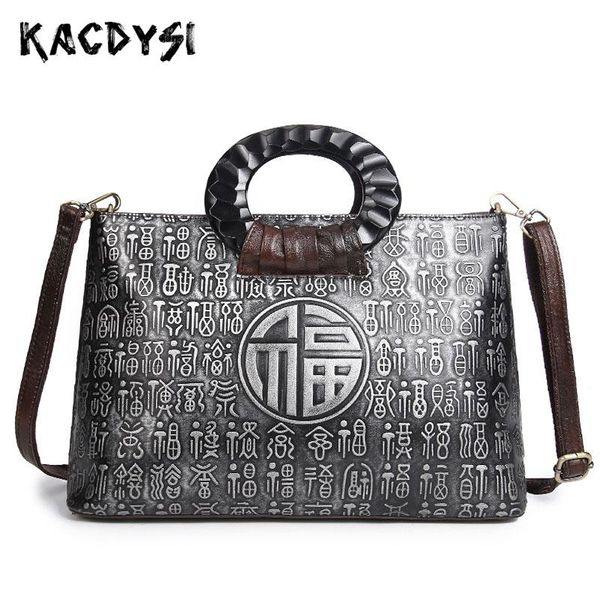 

split leather handmade retro hand colored women handbags vintage leisure envelope lapbag large messenger bags national style