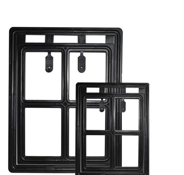 

lockable plastic pet dog cat kitty door for screen window security flap gates pet tunnel dog fence a jllmcm lajiaoyard