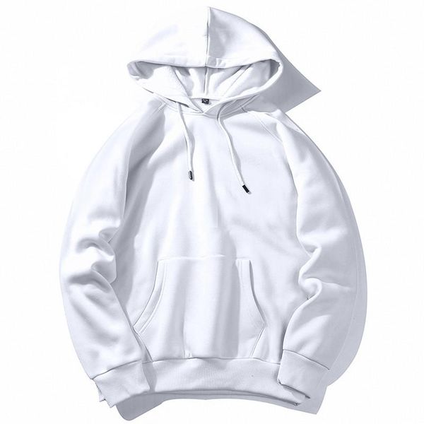 

men's hoodies & sweatshirts padegao warm fleece men solid white color hip hop streetwear hoody man's clothing eu szie xxl pdg1623, Black