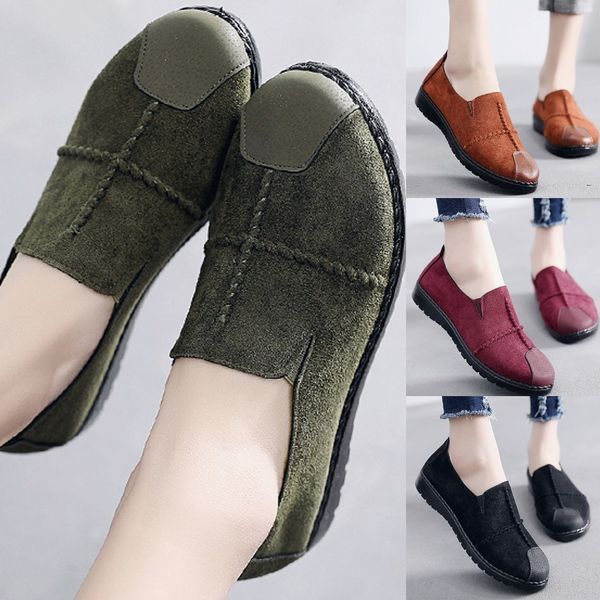 

2021 the new more size 35-43 women's moccasins sweet sliding into flat ladies shoes g0gu, Black