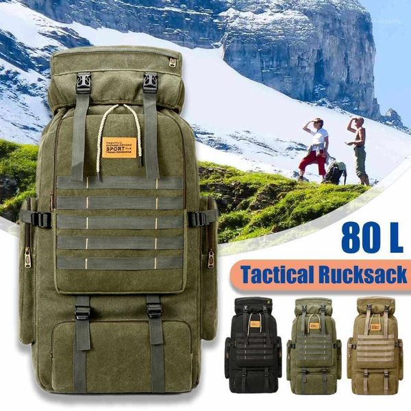 

outdoor bags 80l rucksacks 1000d nylon waterproof tactical backpack sports camping hiking trekking fishing hunting bags1