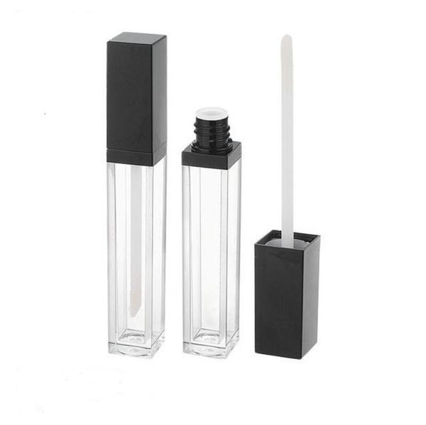 

empty 5ml gloss makeup lip oil tube container square plastic tubes with wholesale price