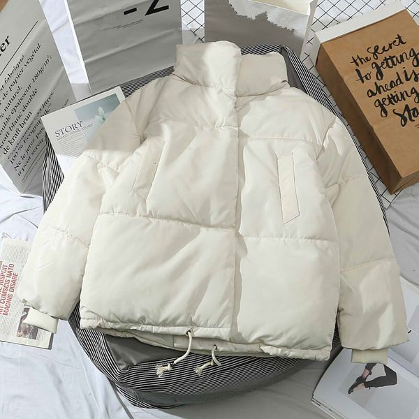 

2021 new oversize parkas solid thick winter women casual streetwear warm veste femme hiver female elegant coat jacket rpax, Black