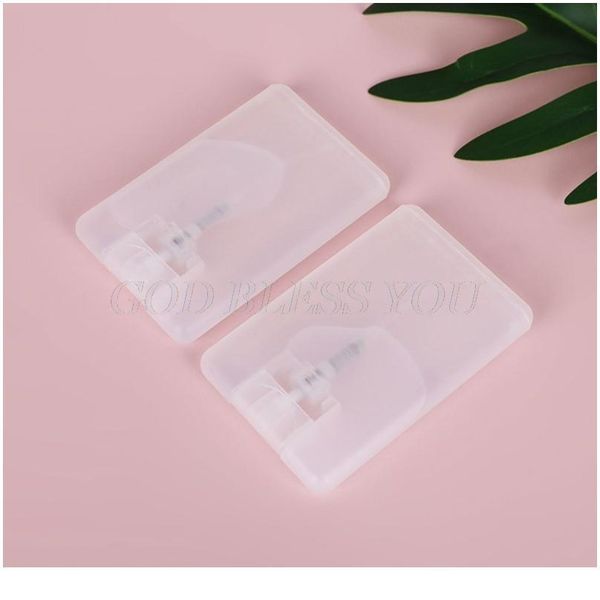 

20ml card shape plastic perfume sprayer refillable empty bottle flat type fine mist atomizer portable liquid c jllrhv