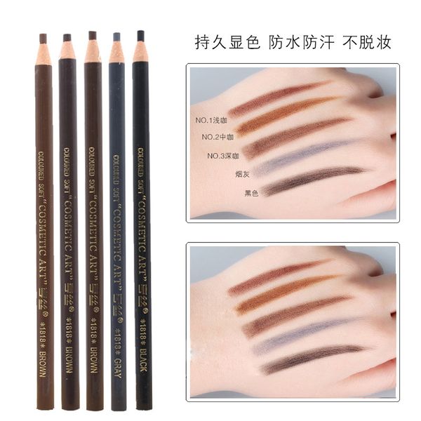 

12 waterproof eyebrow pencil enhancer makeup eyeshadow pencil pen permanent eye liner brow pencils paint make up cosmetic tool