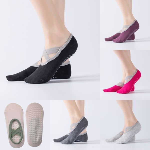 

hyshv yoga pilates professional antiskid female dance autumn winter silicone floor compression yoga shoes silicone socks dancing socks, Black