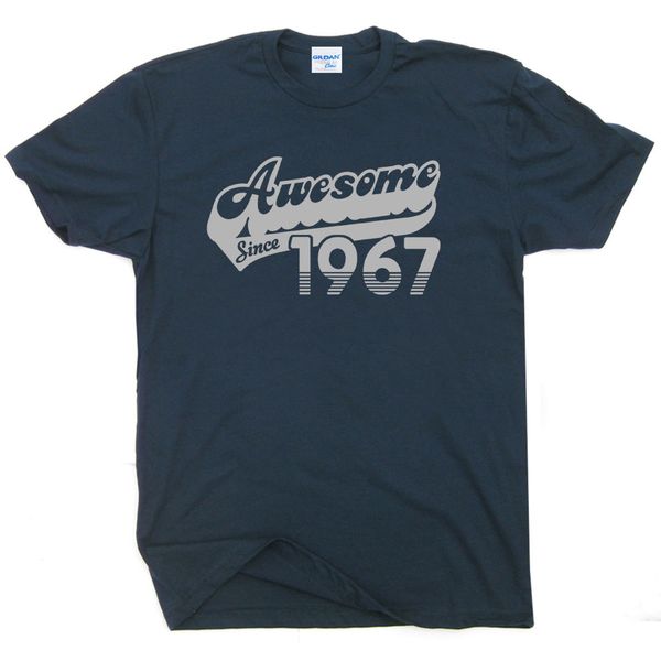 

новое лето printed tops free shipping 1967 tee shirt смешной 50th день рождения подарок mens vintage made футболки спортивный с капюшоном ho