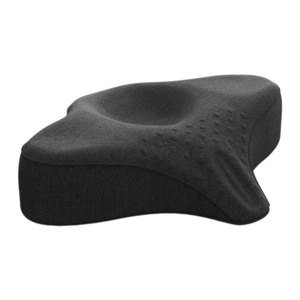 

orthopedic pillow sleep eyelash extension pillow memory foam neck support for pain relief & cervical spine alignment