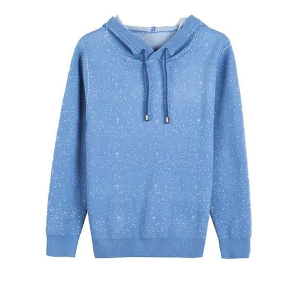 

casual knit sweater pullovers long sleeve dot for women lj201114, White;black