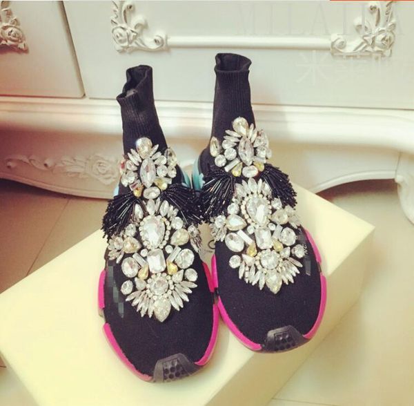 

2020 kong thailand hong crystal tide cake shoes high pquo, Black