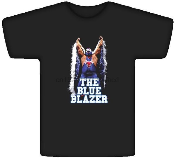 

the blue blazer owen hart wrestling printed loose men t-shirt sport hooded sweatshirt hoodie