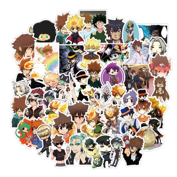 

50pcs/set hitman reborn new anime sticker poster for lapguitar car stickers