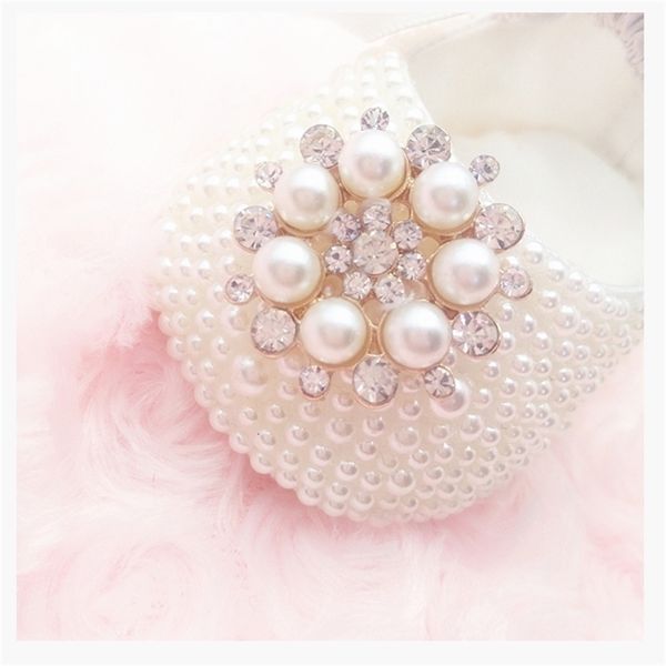

set of headband christening shoes crystal pearl sparkle toddler birthday party newborn baby shower gift y201028