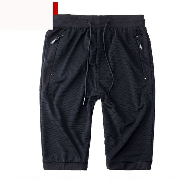 

summer new men's large capris thin air conditioning pants fat loose fattening plus sports casual air conditioning shorts and shorts rm9, Blue