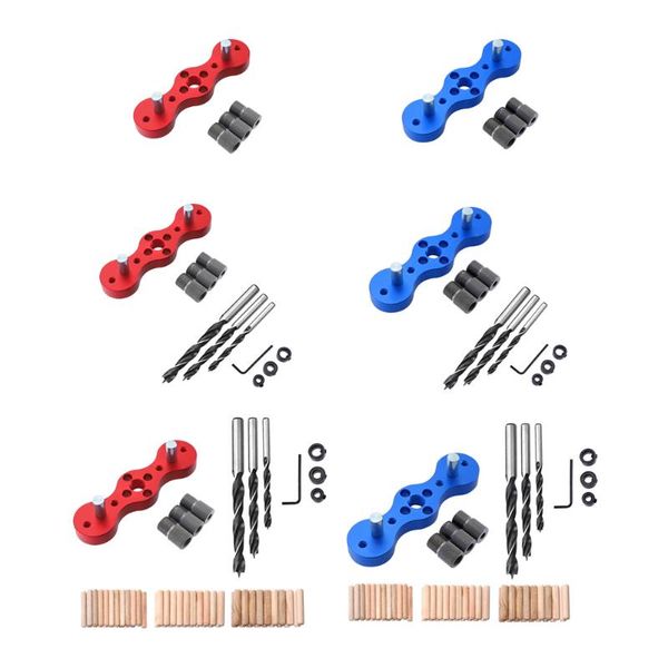 

6/8/10mm woodworking drilling locator wood guide vertical pocket hole kit diy carpentry tools aluminum alloy drilling positioner
