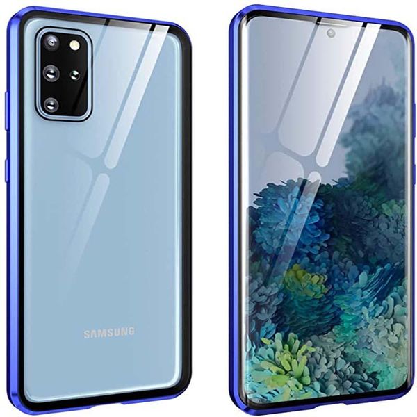 

magnetic metal case for samsung galaxy s20 ultra s10 s9 s8 plus double side glass case for a51 a71 a50 a70 note h jllidt