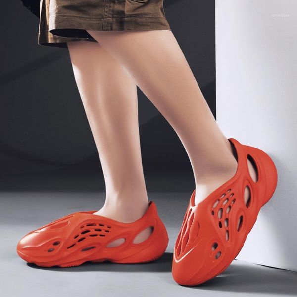 

man sandals 2020 hole shoes summer men's sandals casual trend sports beach men's shoes1, Black