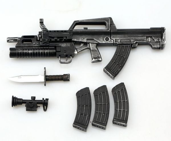 

1/6 scale 95 assault rifle qbz-95 gun weapon model toy gun toy assembly plastic accessory for 12" action figure collections diy