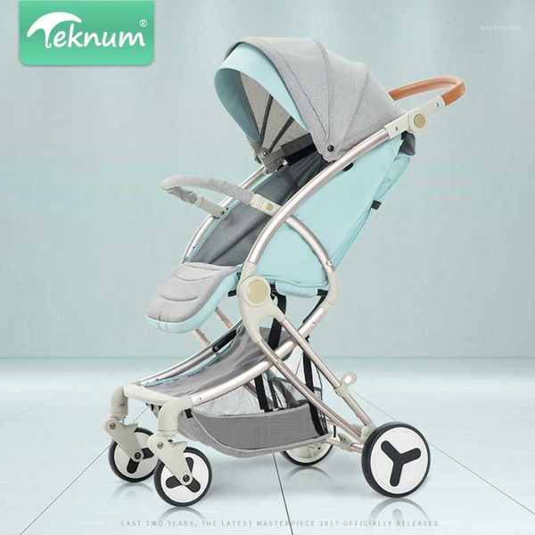 

strollers# teknum baby carriage can sit and reclining fold high landscape lightweight stroller children born carts1