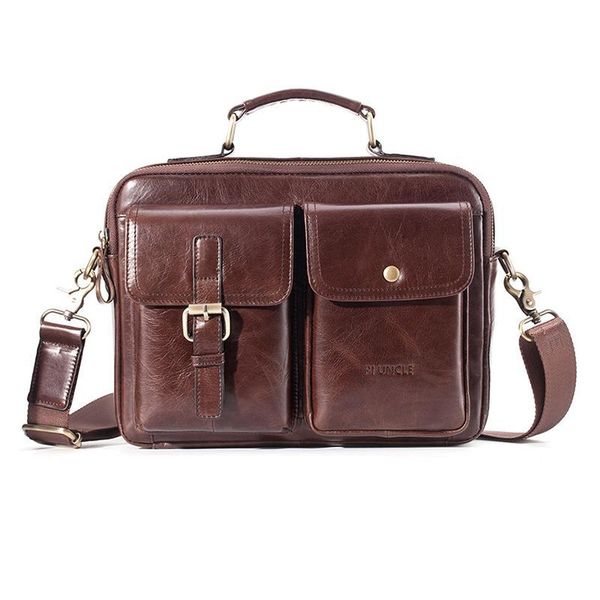 

сумка на плечо кожаный портфель ретро лучшие мужские большой многофункциональный мессенджер сумка для мужской натуральной емкости слой коров