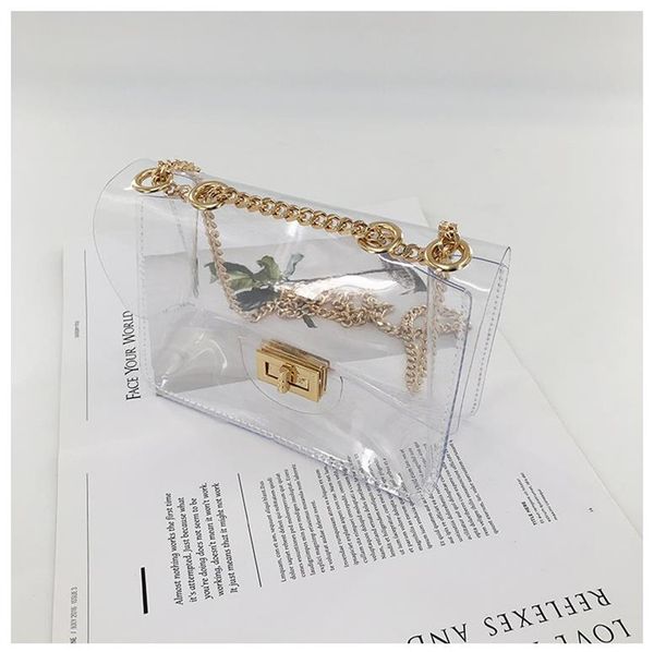 

bags crossbody bag all-match jelly transparent pvc small square bag 2020 fashion new arrival popular trend selling good styles