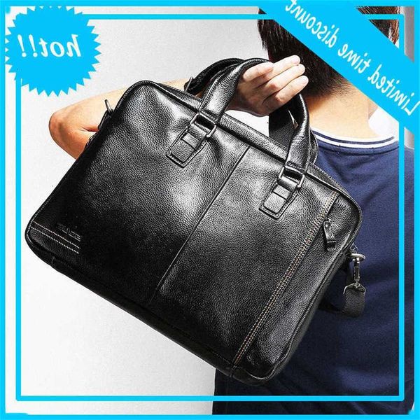 

2020 men's handbag, casual messenger, one shoulder new leather man's bag, business briefcase