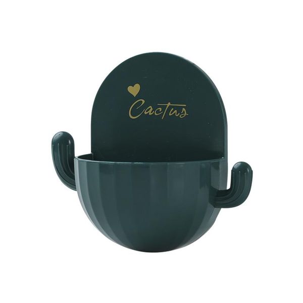 

household soap dish wall-mounted bathroom punch plant cactus shape soap box drain soap holder toilet tray case container q jllkwk